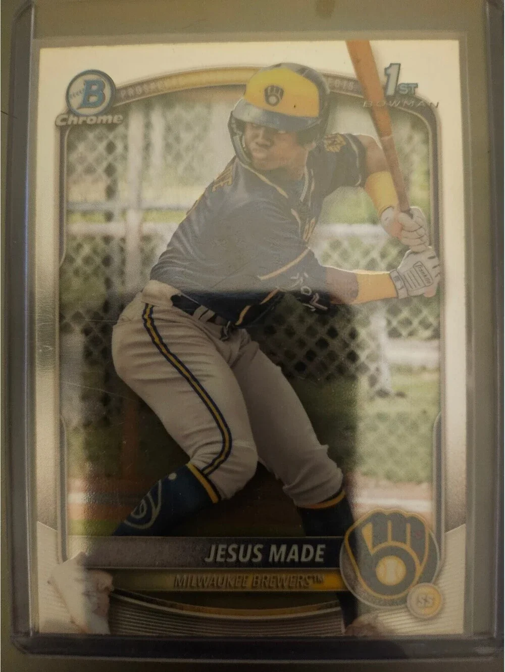 Jesus Made - Chrome Base | 2025 Bowman Baseball | Brewers 1st Bowman card rookie